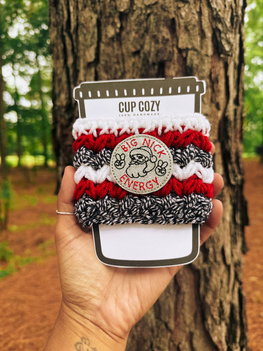 CUP COZY "Big Nick Energy Holiday Cozy / Christmas Coffee Cozy