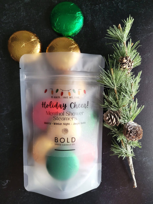 Holiday Cheer! | Menthol Shower Steamers | 3 scents - 6 pack
