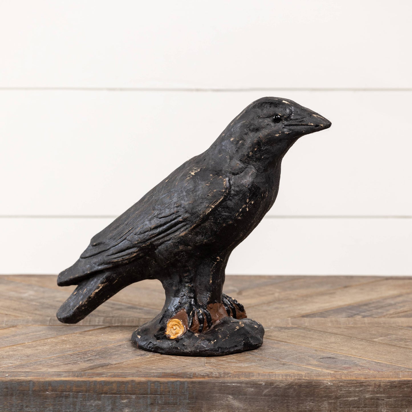 Black Crow Papier-Mâché Decoration | Halloween & Fall Décor