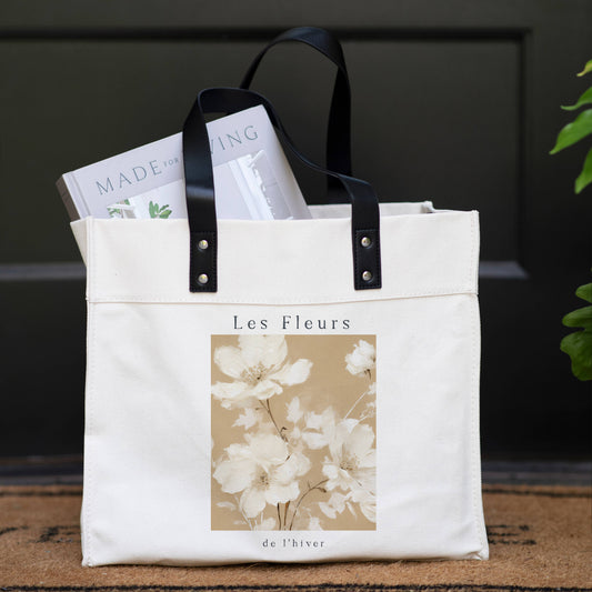 Les Fleurs de l'hiver Market Tote | AC6035