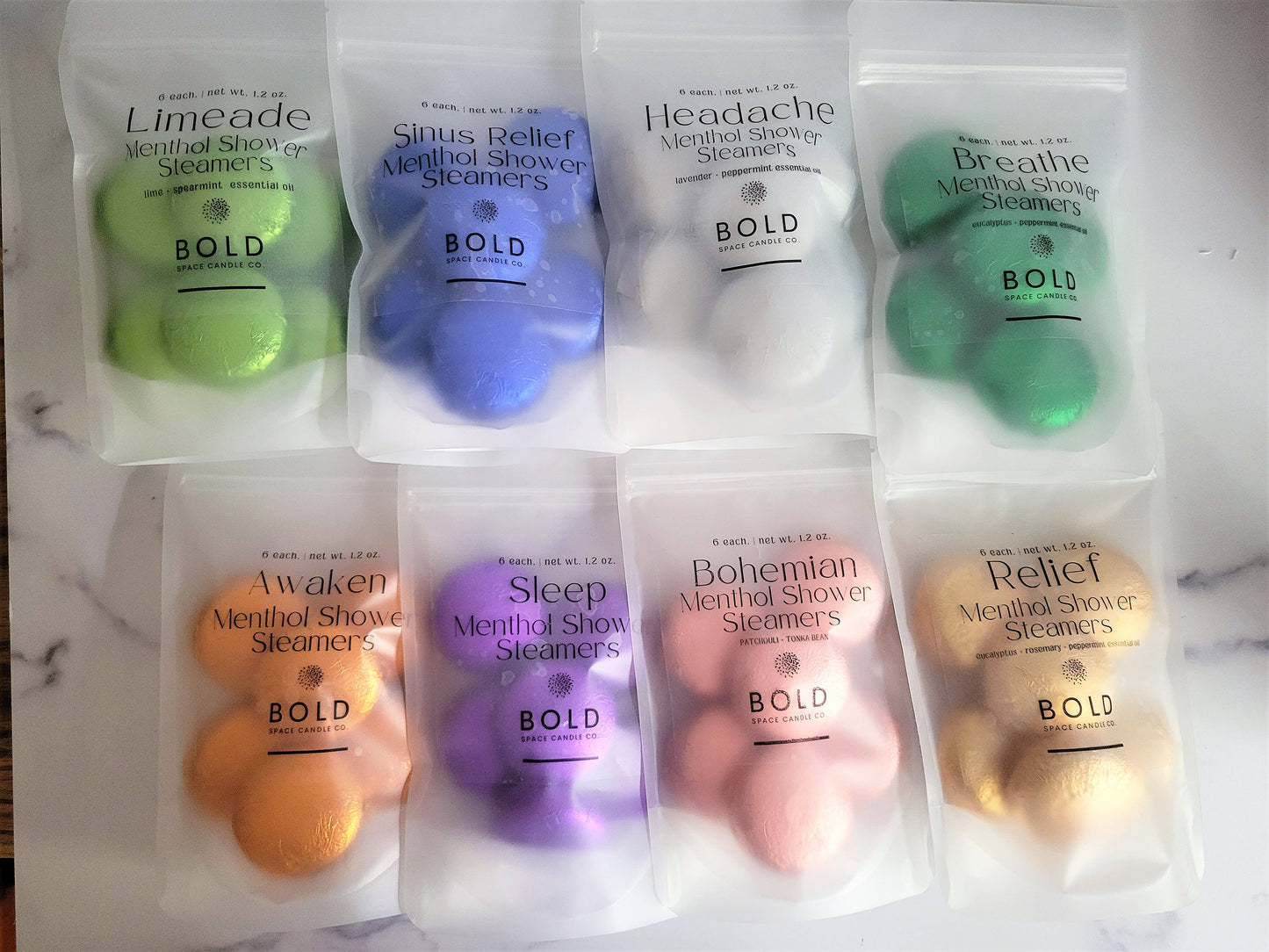 Breathe – Eucalyptus + Peppermint Menthol Steamers (6pk)