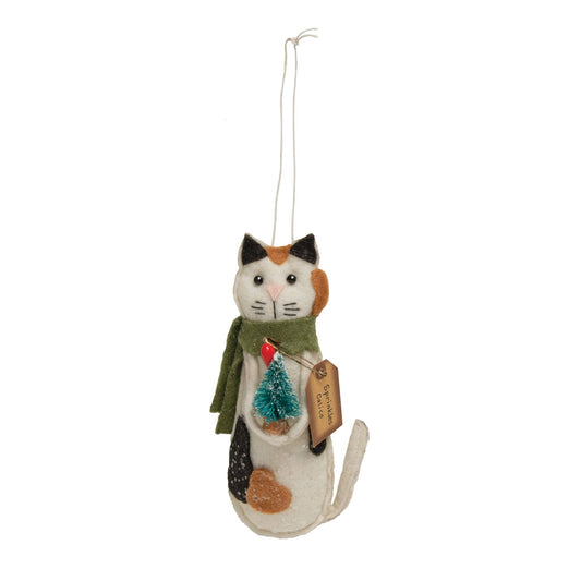 Sprinkles Calico Cat Ornament