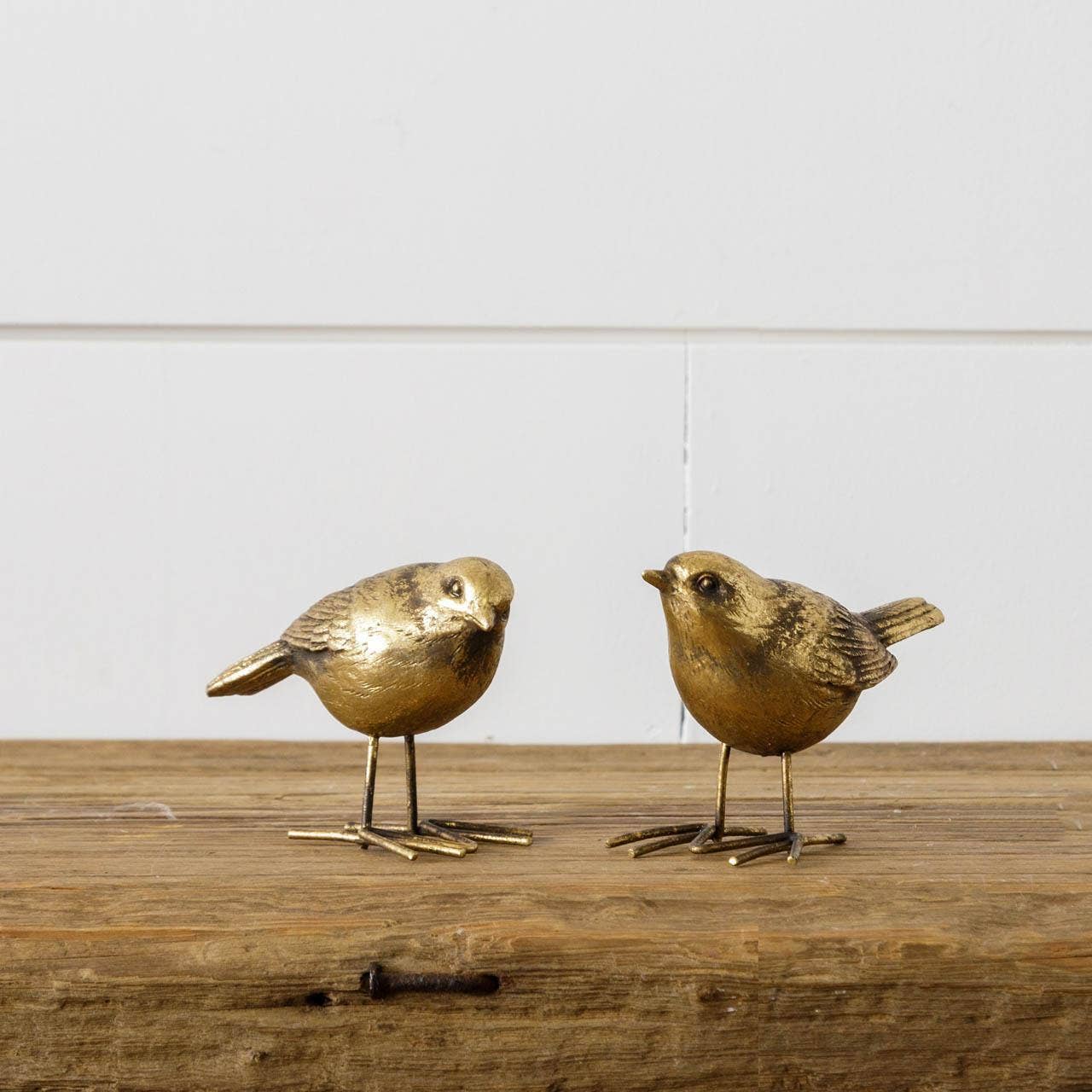 Brass Birds Figurines (Pk/02 Ast)