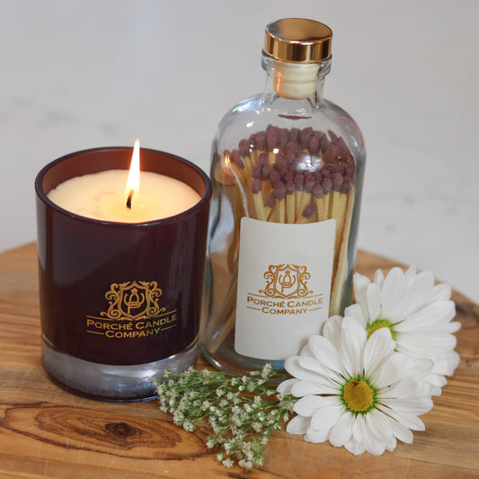 Porché Candle Co - Luxury 8oz Candle - Sandalwood & Jasmine