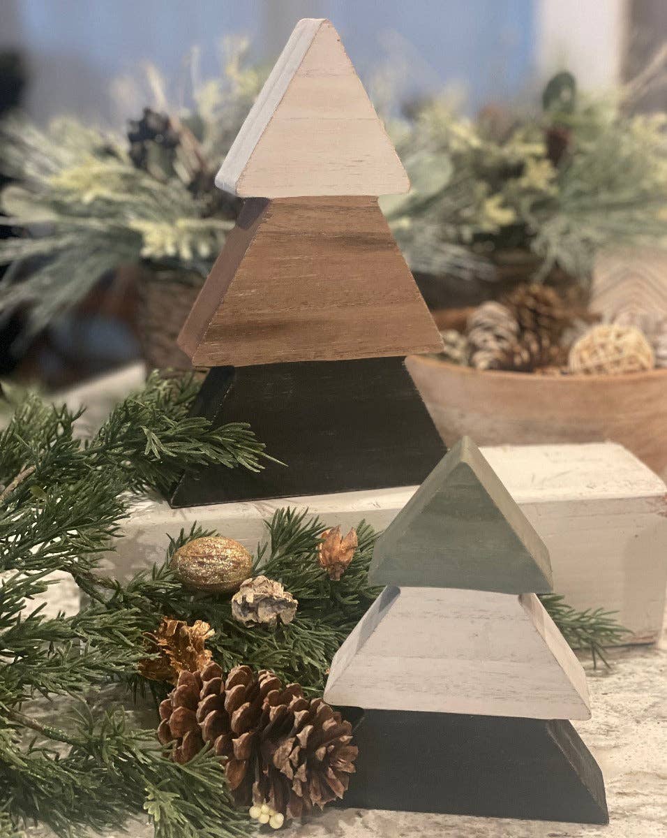 Modern Wood Plank Christmas Tree sitter