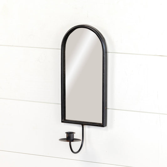 BLACK MIRROR WALL SCONCE