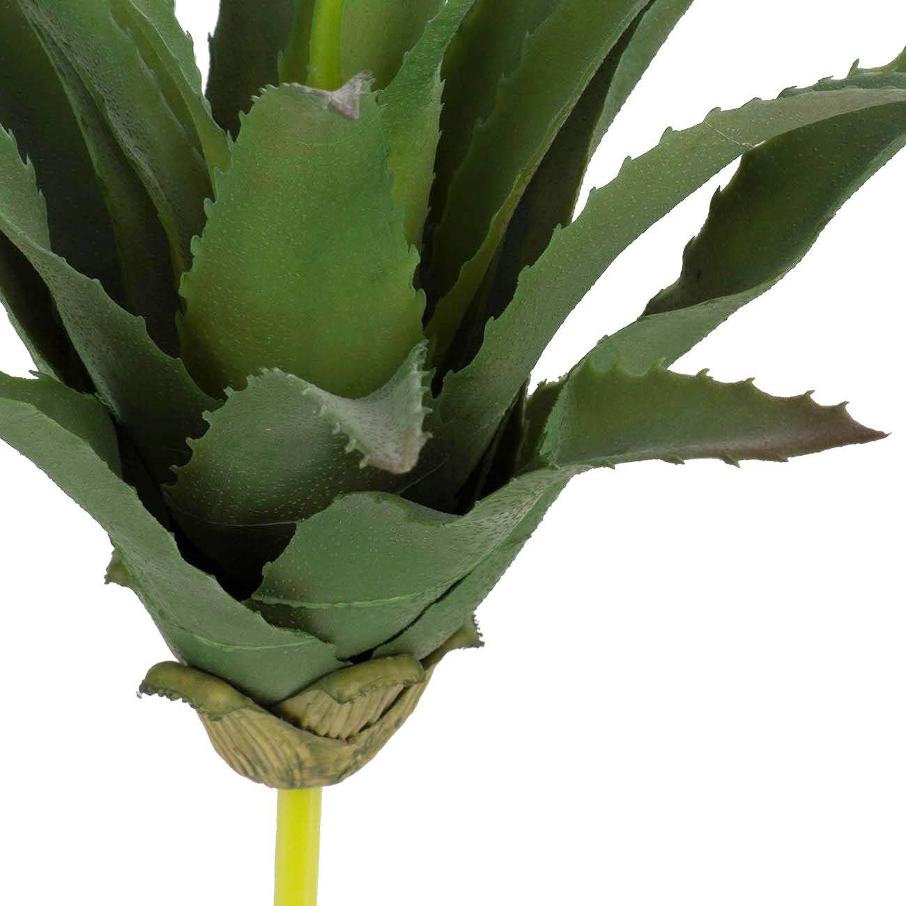 11.5x11.5x9.5" Desert Bloom Plastic Faux Aloe Stem