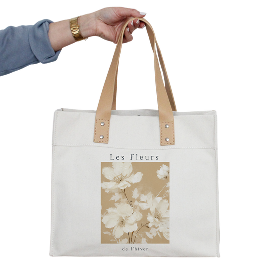Les Fleurs de l'hiver Market Tote | AC6035