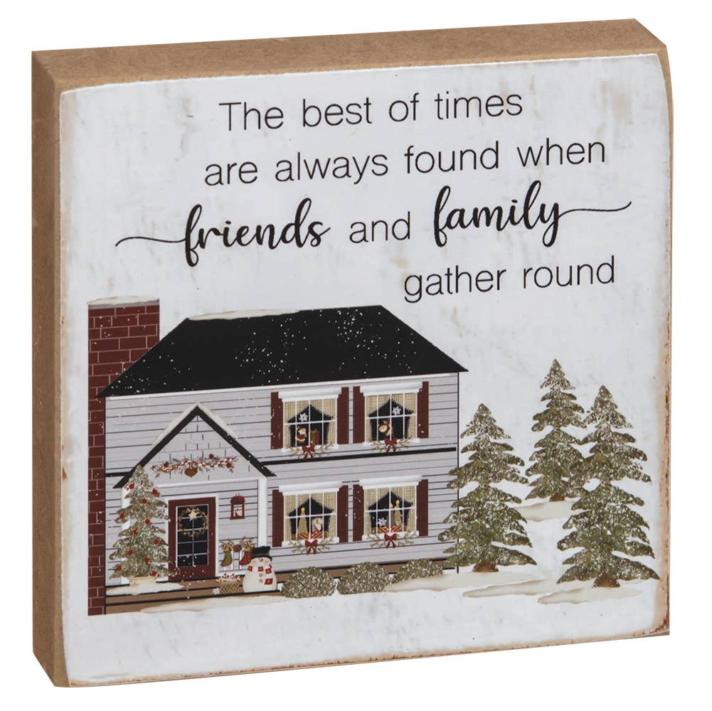 Joy of Family House Square Block, 2 Assorted