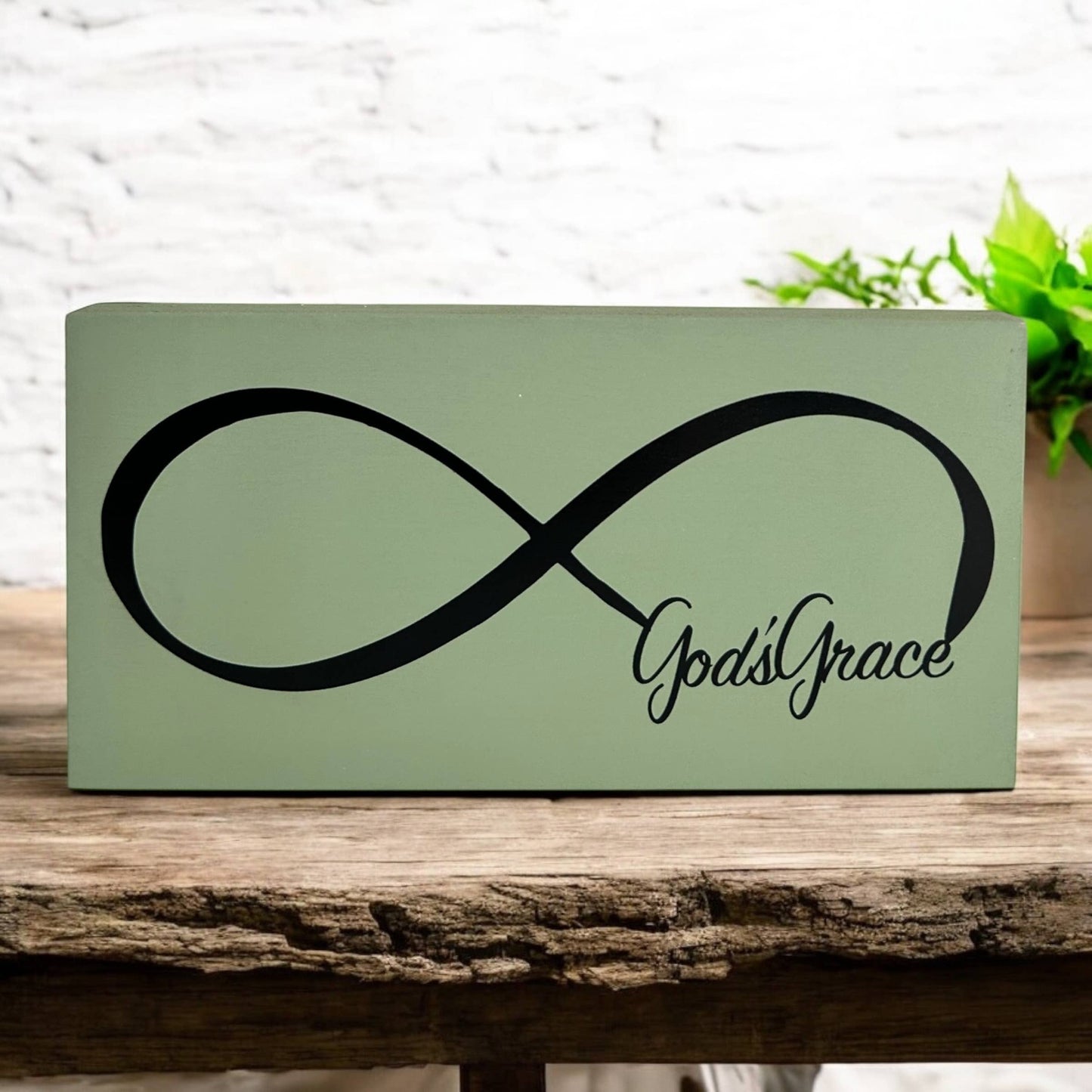 God's Grace - Rustic Christian Decor Wood Sign