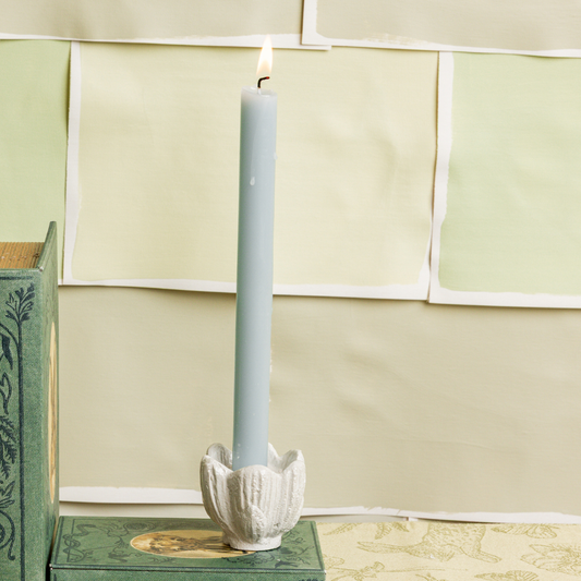 Cast Iron Flower Taper Candle Holders