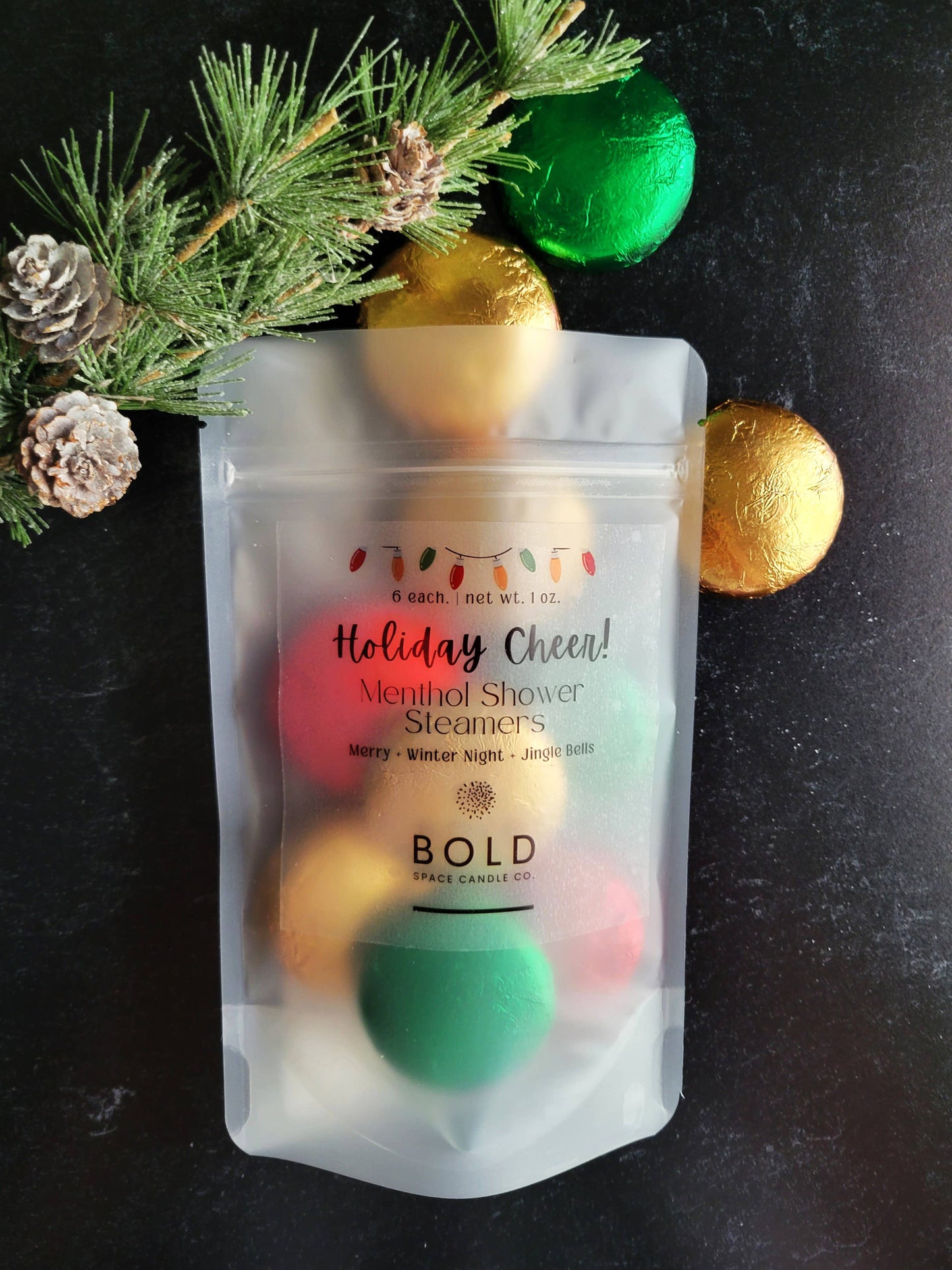 Holiday Cheer! | Menthol Shower Steamers | 3 scents - 6 pack