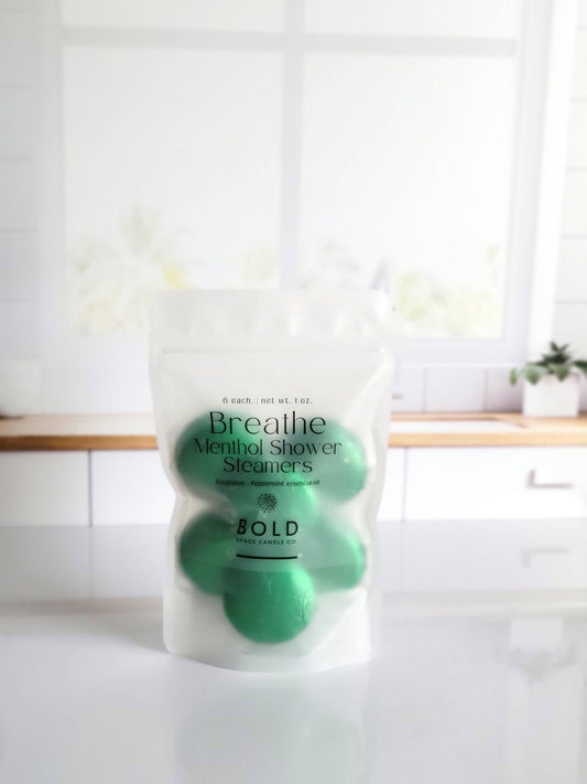 Breathe – Eucalyptus + Peppermint Menthol Steamers (6pk)