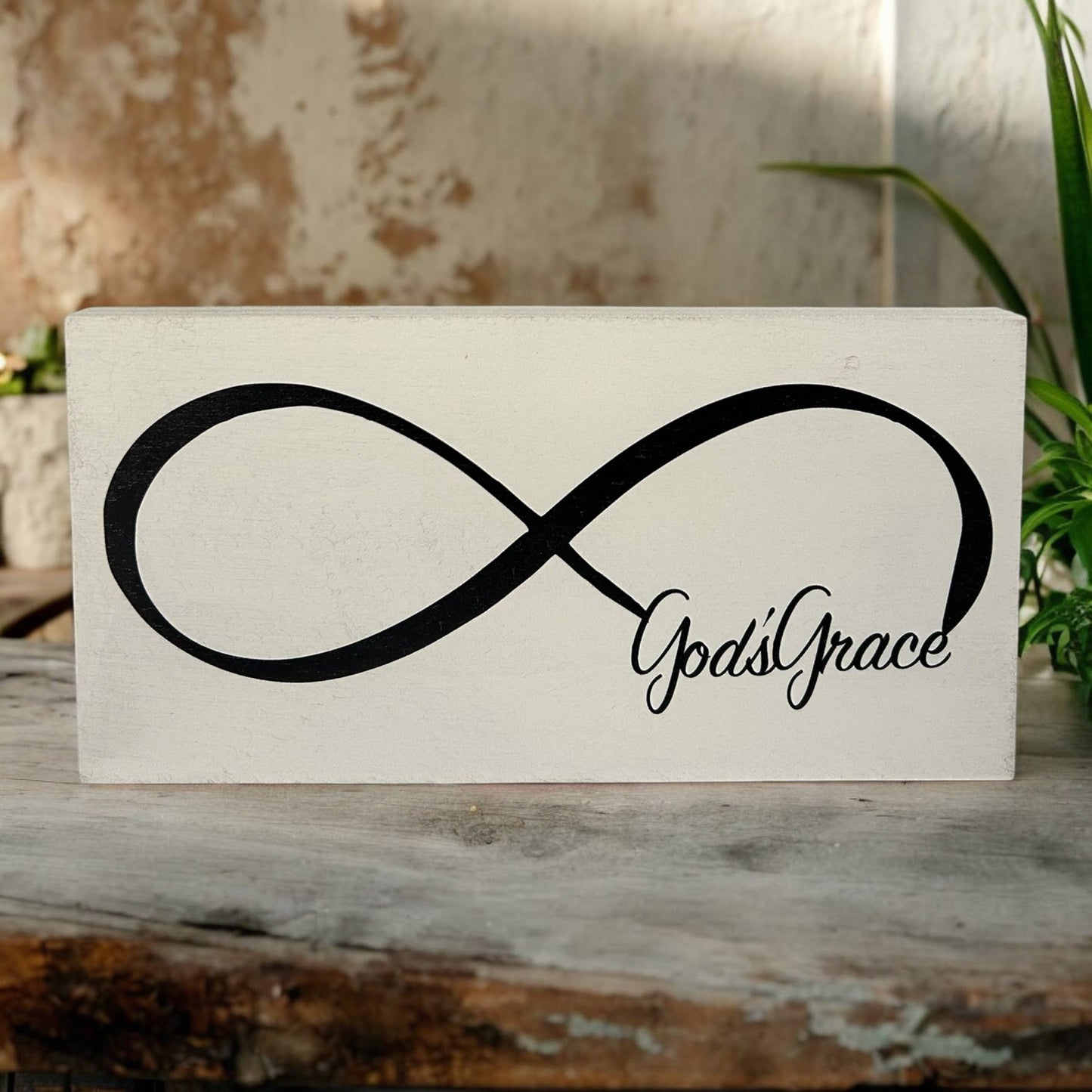 God's Grace - Rustic Christian Decor Wood Sign