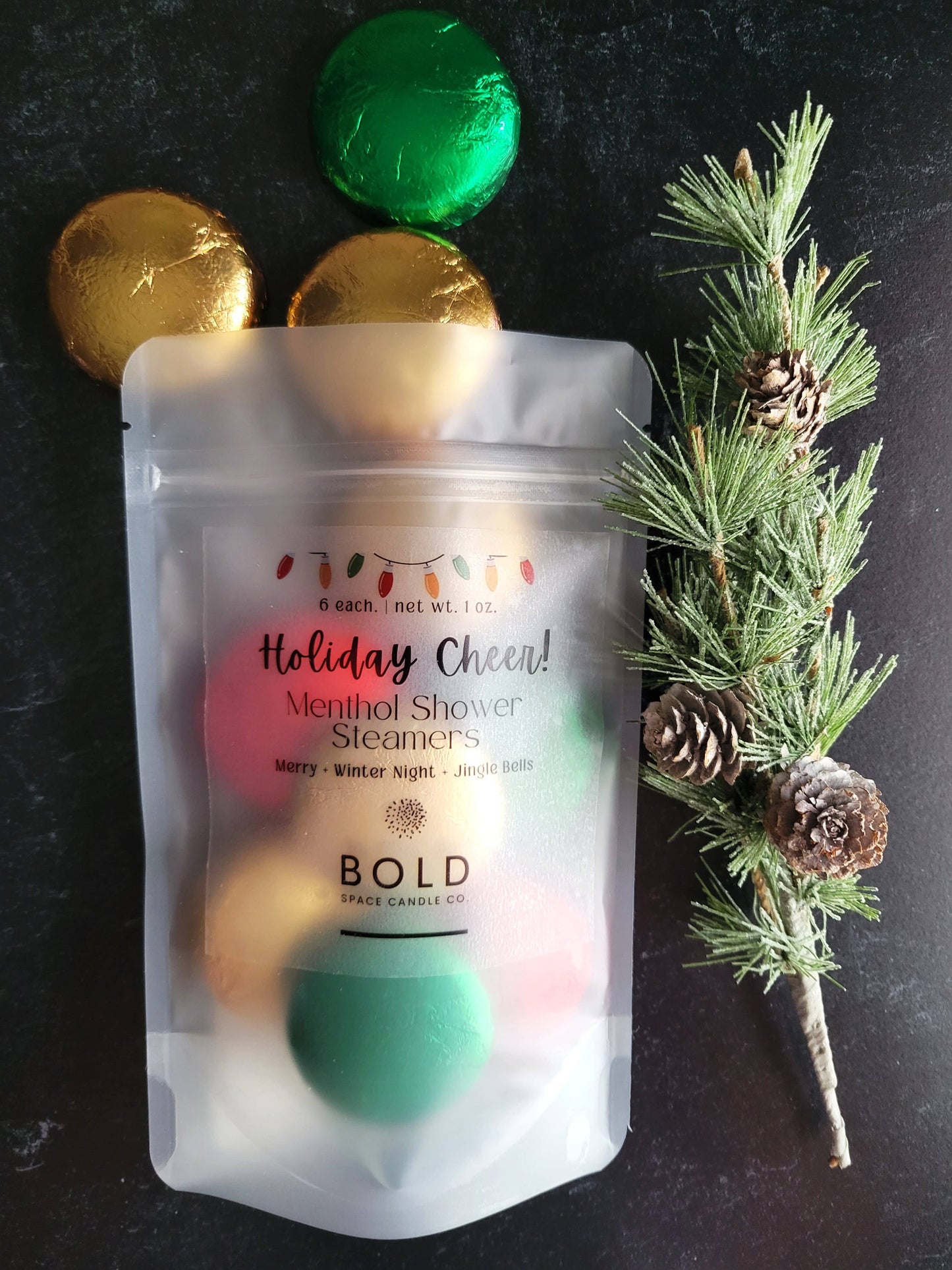 Holiday Cheer! | Menthol Shower Steamers | 3 scents - 6 pack