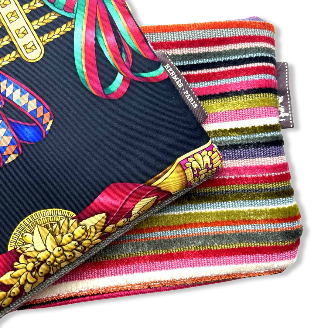 Rubans du Cheval Noir Vintage Silk Scarf Crossbody Bag Hermes