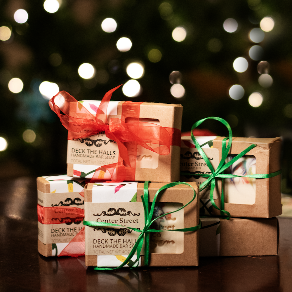 Deck The Halls Christmas Handmade Bar Soap - 4oz