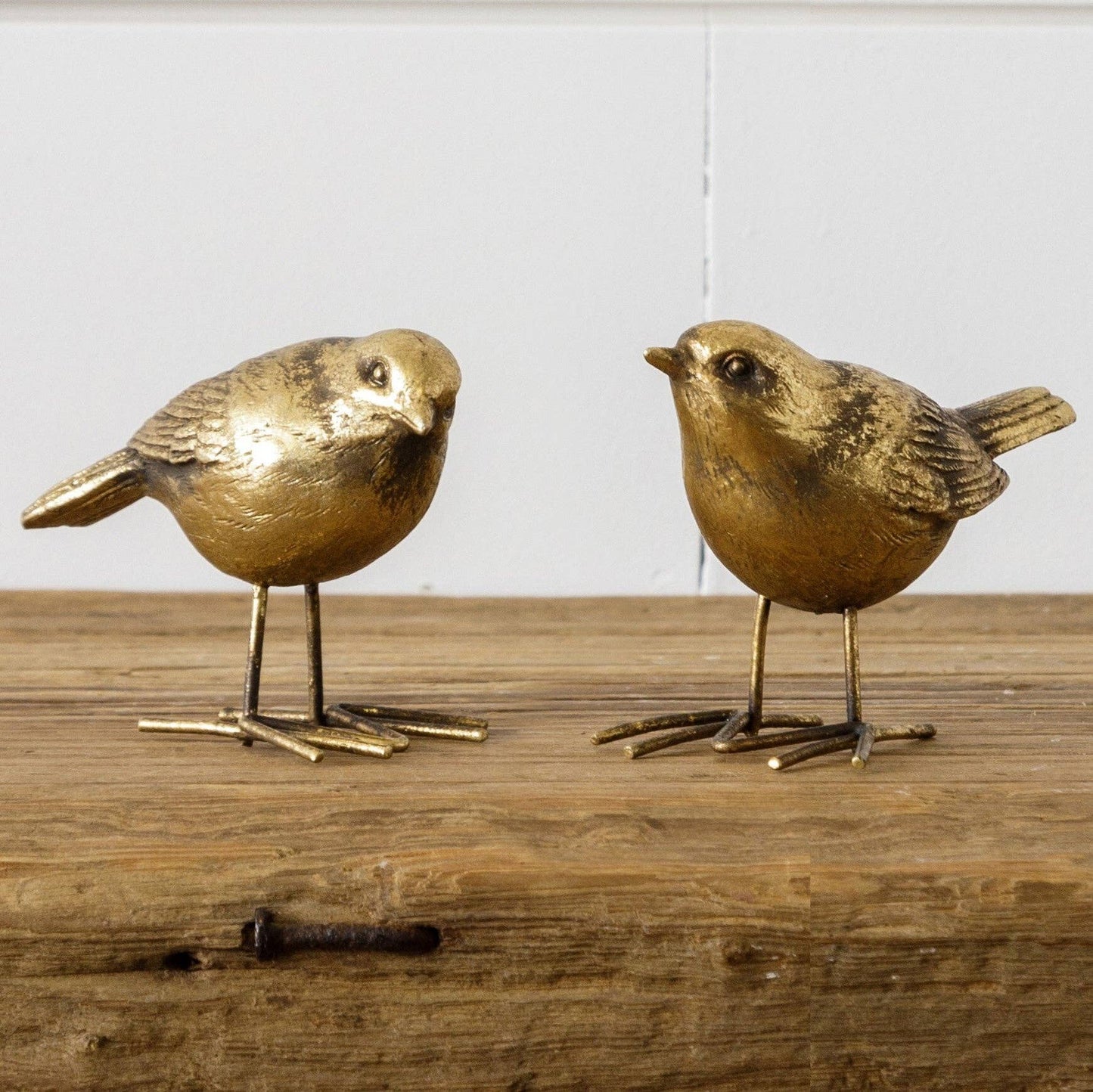 Brass Birds Figurines (Pk/02 Ast)