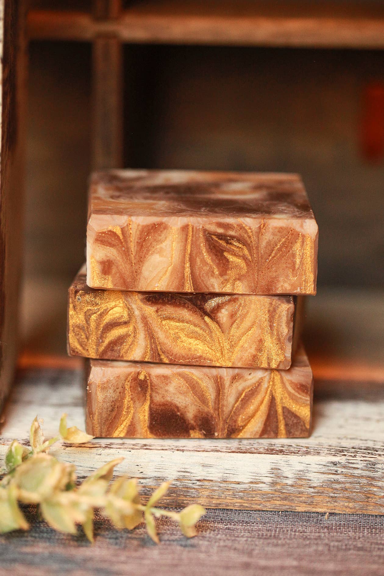 Tobacco and Honey Cold Process Soap, Luxury Shea Butter Soap