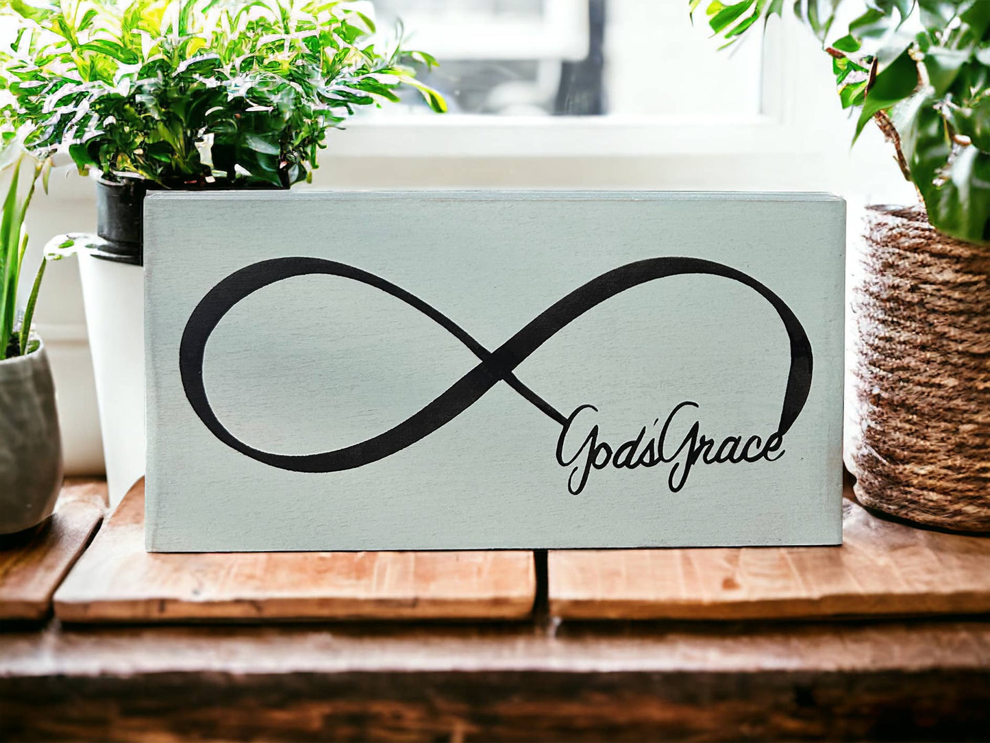 God's Grace - Rustic Christian Decor Wood Sign