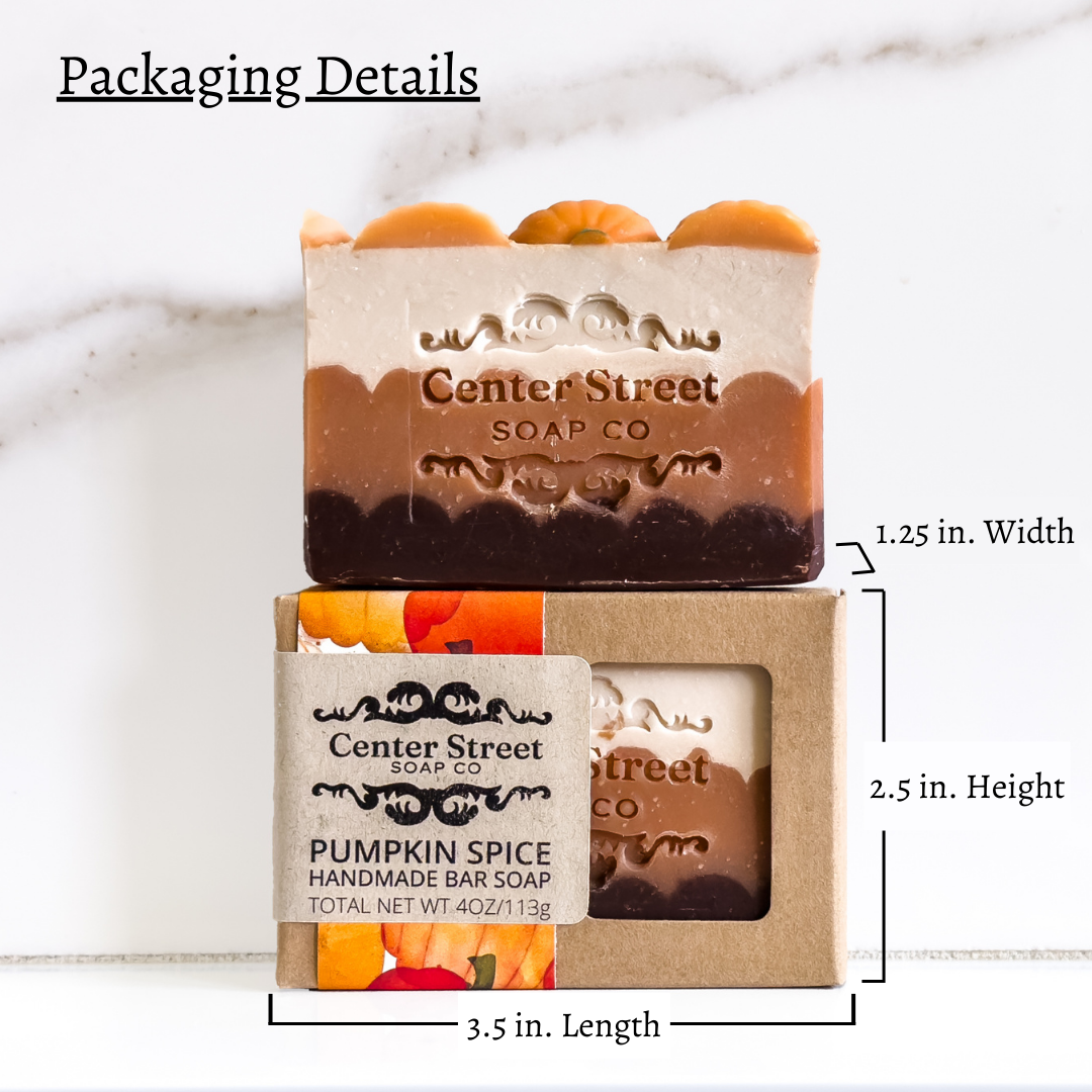 Pumpkin Spice Customizable Halloween Handmade Bar Soap - 4oz