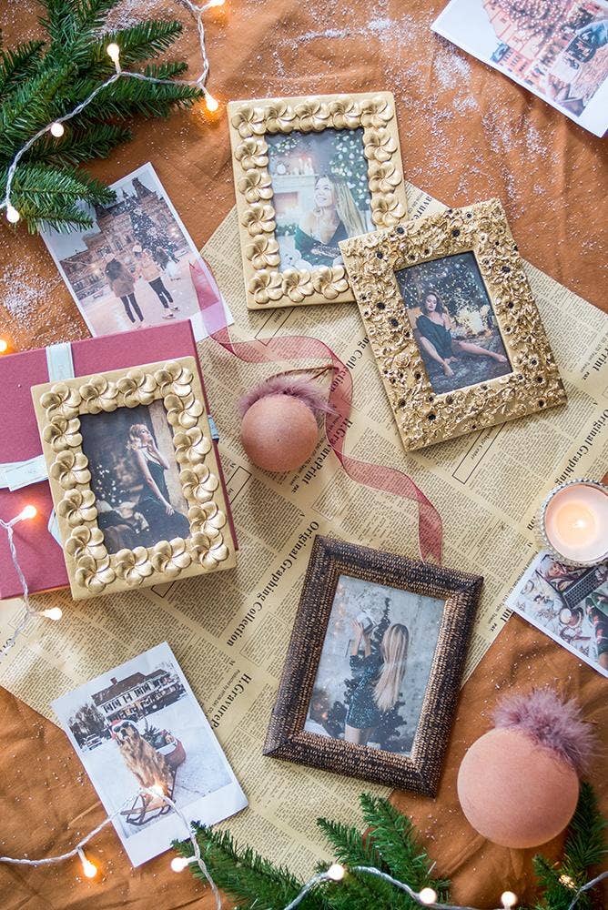 Gold Sunflower Picture Frame (Stunning!) 7.5x1x9.5" Photo Frame