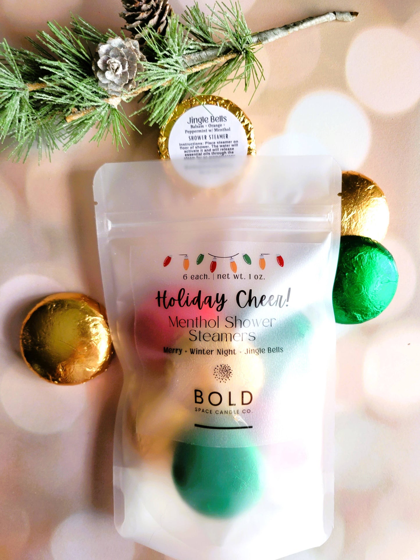 Holiday Cheer! | Menthol Shower Steamers | 3 scents - 6 pack