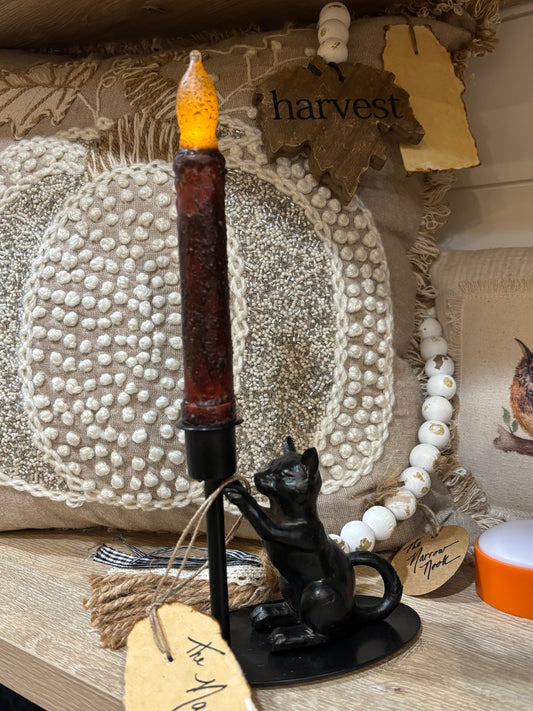 Burnt Burgundy BOC Taper - 6'' Flameless Candle