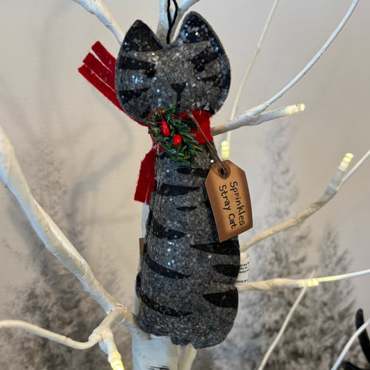 Sprinkles Stray Cat Ornament