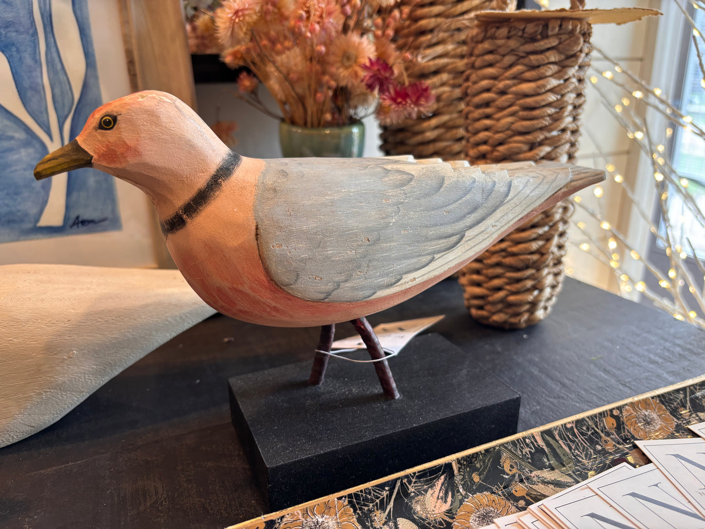 Franklin's Rosy Gull on Wood Block