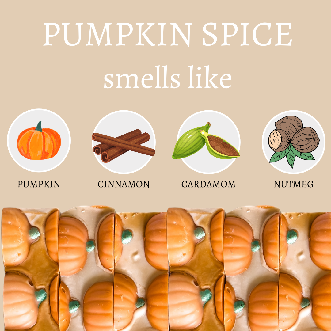 Pumpkin Spice Customizable Halloween Handmade Bar Soap - 4oz