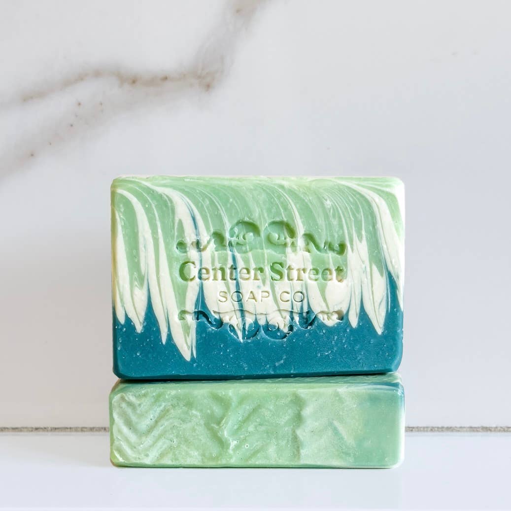 Spearmint + Eucalyptus Vegan Handmade Bar Soap - 4oz