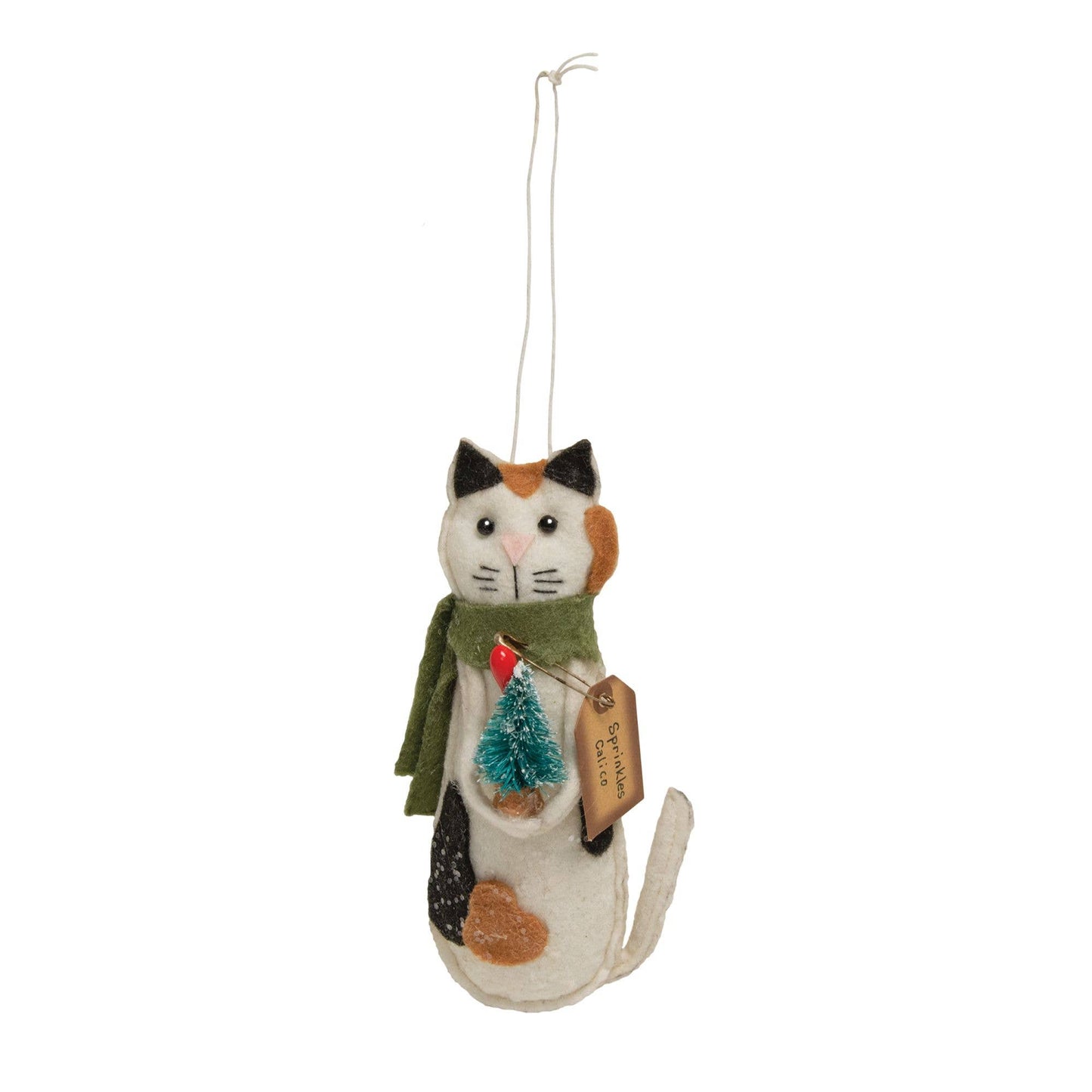Sprinkles Calico Cat Ornament