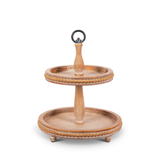 Park Hill Collection Wooden Tiered Display Stand