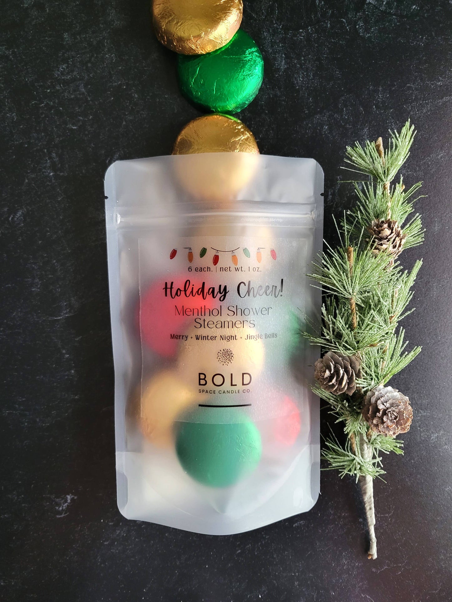 Holiday Cheer! | Menthol Shower Steamers | 3 scents - 6 pack