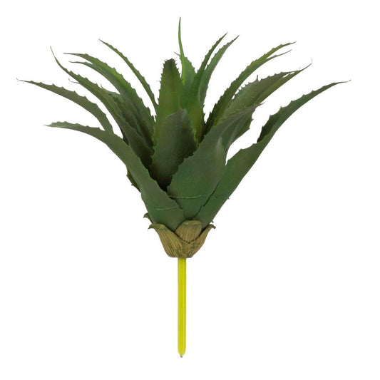 11.5x11.5x9.5" Desert Bloom Plastic Faux Aloe Stem