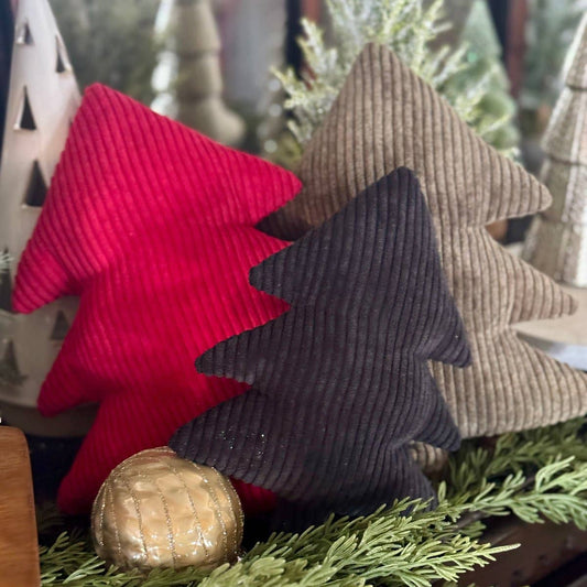 Midnight Cord Christmas Tree (small) throw pillow