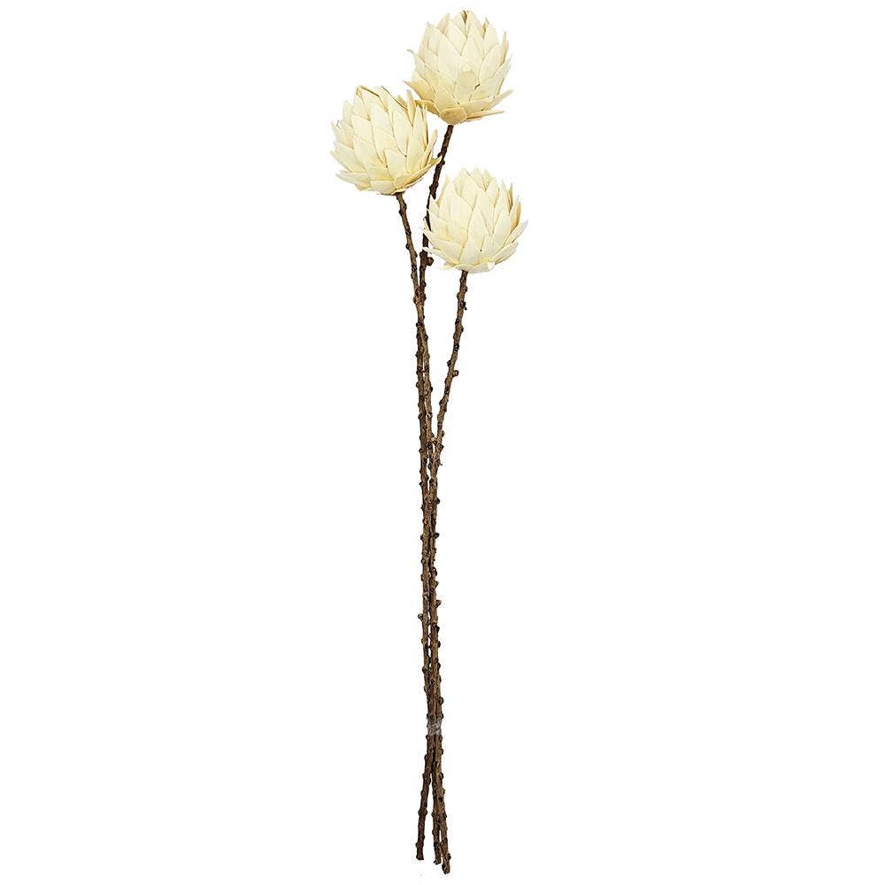 23.5" 3Pcs/Bunch Palm Artichoke D3" On Twig Stem (In Store Pick-Up Only)