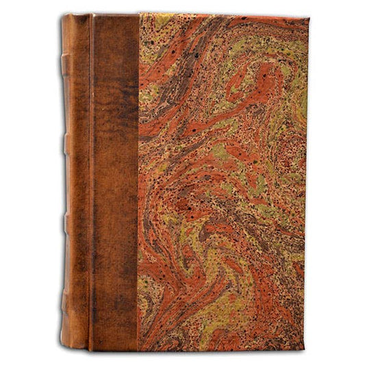 Leather & Marble Journal Book 5x7"-Made in Italy