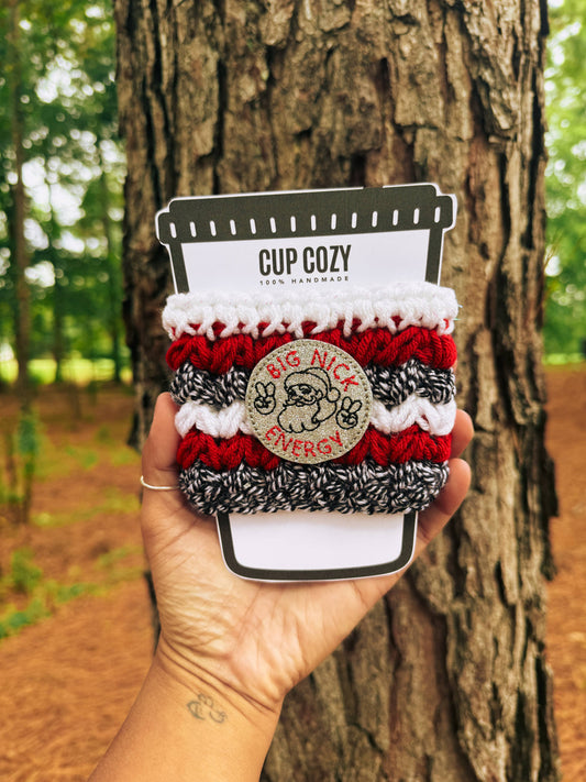 CUP COZY "Big Nick Energy Holiday Cozy / Christmas Coffee Cozy 