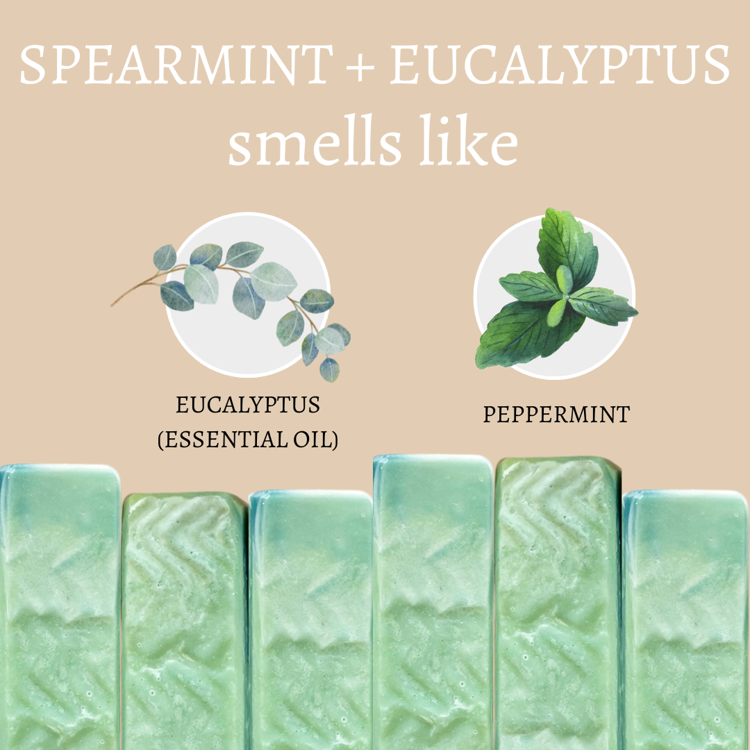 Spearmint + Eucalyptus Vegan Handmade Bar Soap - 4oz