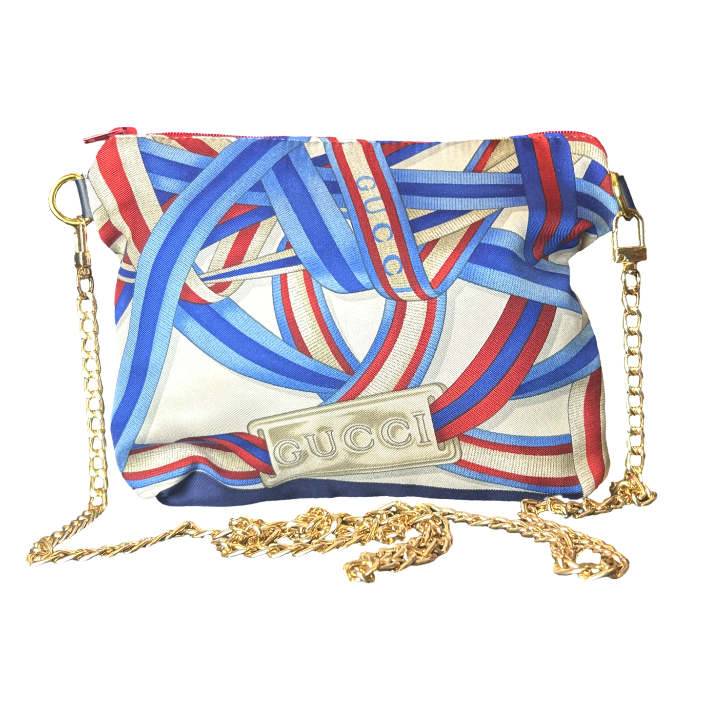 Ribbons Vintage Silk Scarf Crossbody Bag Gucci