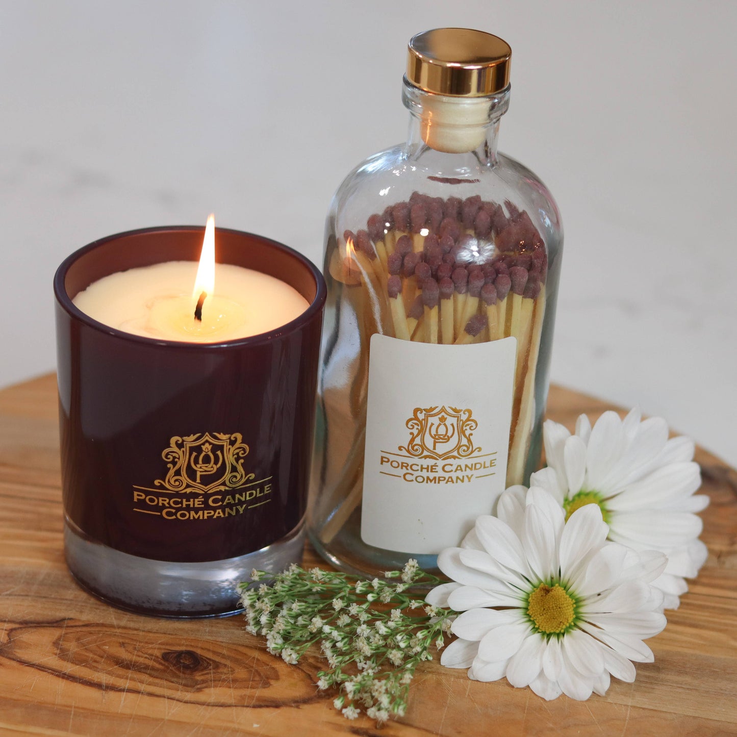 Porché Candle Co - Luxury 8oz Candle - Sandalwood & Jasmine
