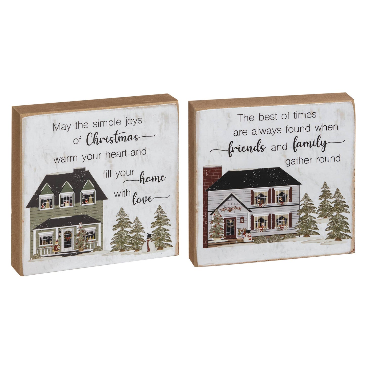 Joy of Family House Square Block, 2 Assorted