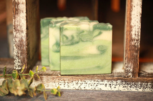 Eucalyptus and Spearmint Soap, Luxury Shea Butter Soap