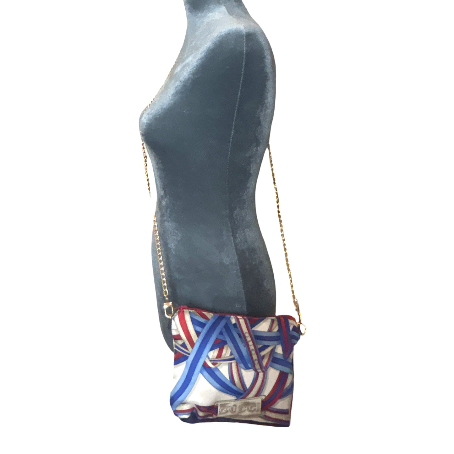 Ribbons Vintage Silk Scarf Crossbody Bag Gucci