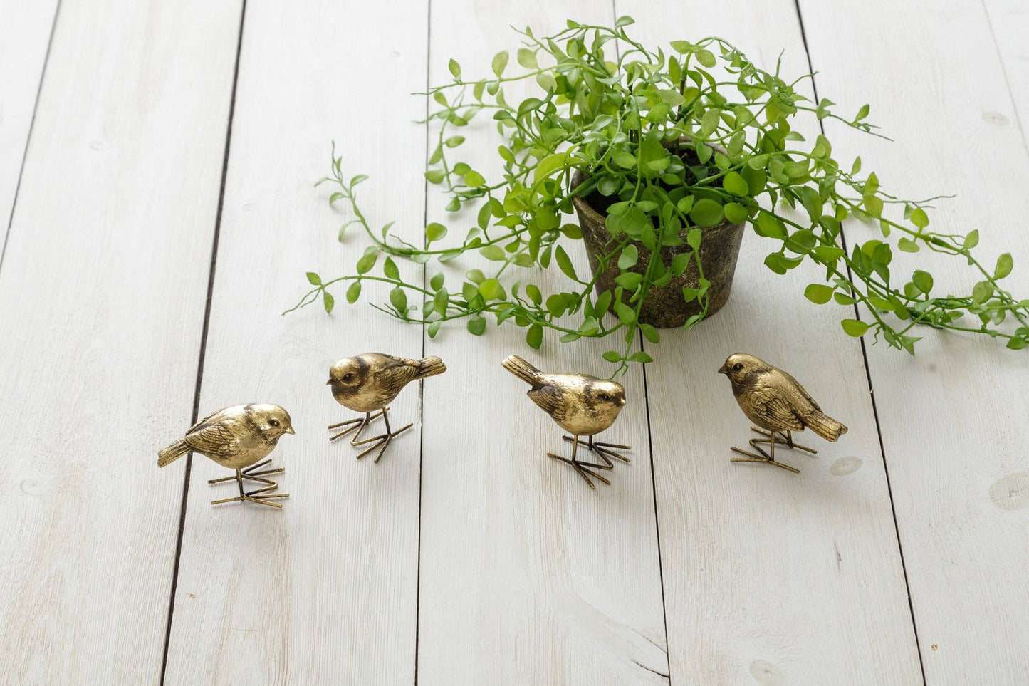 Brass Birds Figurines (Pk/02 Ast)